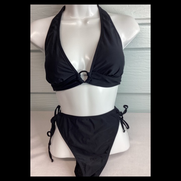 Other - Black Halter Bikini Set.46